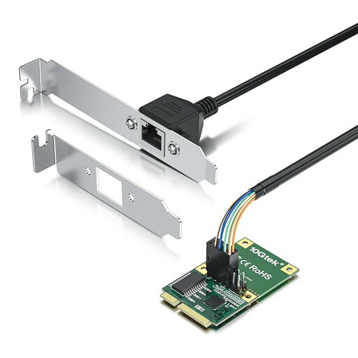 Mini PCIe 2.5G イーサネット ネットワークカード, Realtek RTL8125BGコントローラー, ケーブル長さ30cm, シングル ポート RJ45, Mini PICe インターフェイス, M.2 には対応していません Mini PCIe 2.5G イーサネット ネットワークカード, Realtek RTL8125BGコントローラー, ケーブル長さ30cm, シングル ポート RJ45, Mini PICe インターフェイス, M.2 には対応していません