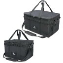 収納ボックス アウトドア キャンプ ギアボックス コンテナ 36L/60L トランク収納 大容量 深型 車載収納 仕切り付き 大きいサイズ メッシュポケット付き デージーチェーン付き ショルダーストラップ付き 軽量 持運び便利 (黒(36L+60L)