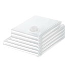 透明布団圧縮袋 (2M+2L+2XL)100×80cmが2枚、80×60cmが2枚、70×50cmが2枚、真空収納布団、衣類、毛布、羽毛布団、枕、掛け布団、旅行用品などを収納できます 高密封性スペース 防塵防湿 防虫防カビ 家庭用 引越し衣替え 出張