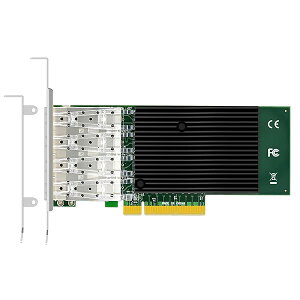 ST7219 4ポート10G SFP+イーサネットカード、Intel X710-BM1コントローラ、PCIE 3.0 X8インターフェイス、Windows 11/10/Windowsサーバ/Linux/ESX/VMware ESXi対応(Mac OS