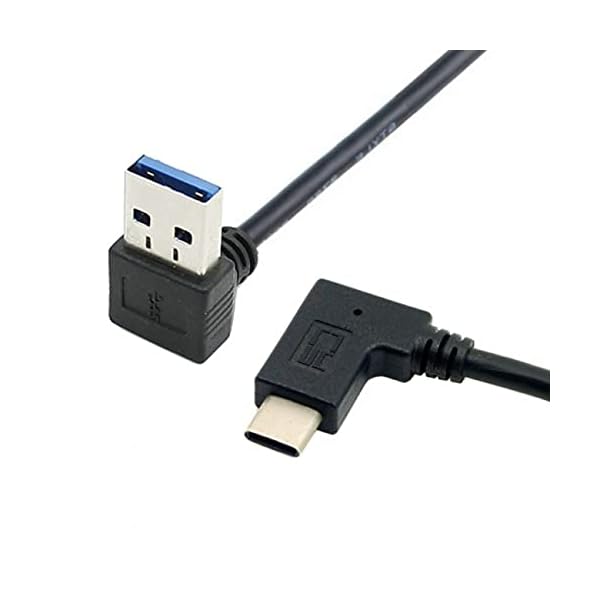 ダウンアングルA男性のリバーシブルUSB-C USB 3.1ラップトップ用のデータケーブル