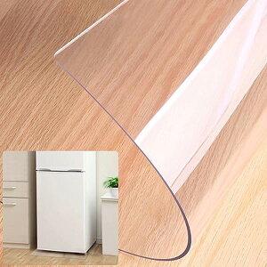 冷蔵庫 マット PVCキズ防止 凹み防止 床保護シート 65*70cm 厚さ3mmフローリング 傷防止下敷 無色 透明 縮みなし 冷蔵庫耐震マット 洗濯機も適用 (透明 厚さ3mm, Mサイズ 65×70cm 〜500Lクラス)