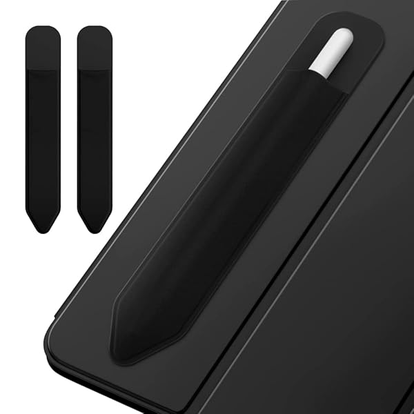 Apple Pencil ケース 2つセット MoKo アップルペンシルホルダー iPadに貼り付ける 接着シール式 Apple Pencil 第2/1世代/USB-C/Apple Pencil Pro対応 一体化 iPad Air/Pro 2024