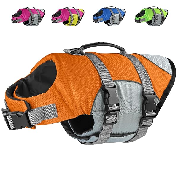 ペット ライフジャケット犬用 ジャケット 水泳用フローティングベストイフ 救命胴衣 ペット海遊び 浮き..