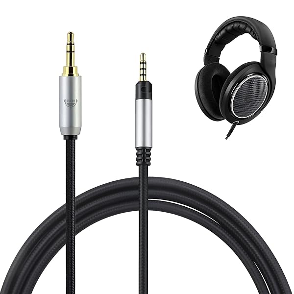 TCHD518 ヘッドホンケーブル リケーブル イヤホン・ヘッドホン用 SENNHEISER用 HD598・HD558・HD518・HD598 Cs・HD599に適合 OFC 4芯 長さ2.0m 3.5mm