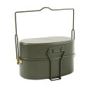 戦闘飯盒2型 (OD色) 再生産版 自衛隊山岳飯盒弐型 2合炊き キャンプポット 水蒸気炊飯 金型刻印ロゴ入り (ショート吊り手付属)(4)