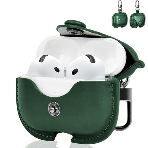 Airpods4 ケース 第4世代 (2024) airpods4 ケース 革 高級本革 PUレザー 全面保護 装着充電可能 LEDライト可視 ワイヤレス充電対応 持ち運びに便利 衝撃吸収保護エアーポッズ4 ケース(グリーン) Airpods4 ケース 第4世代 (2024) airpods4 ケース 革 高級本革 PUレザー 全面保護 装着充電可能 LEDライト可視 ワイヤレス充電対応 持ち運びに便利 衝撃吸収保護エアーポッズ4 ケース(グリーン)