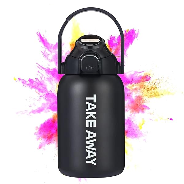 850ml ストロー 保温 保冷 水筒 ステンレスボトル SUS304 真空断熱 スポーツボトル 魔法瓶 直飲み 漏れ防止 山登り 運動 対応 軽量 旅行 持ち運び 広口 マグカップ 丸洗い 男の子 女の子 大人 子供 プレゼント 無地 無味 ブラッ