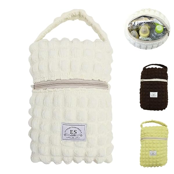 哺乳びんポーチ おむつポーチ マルチポーチ ミルクポーチ 保温ポーチ 保温保冷 簡易保冷 哺乳瓶ホルダ..