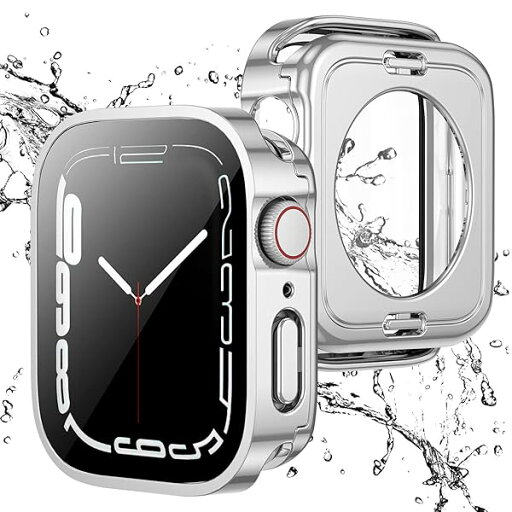 対応 Apple Watch ケース Series 10 42mm アップルウォッチ PC素材+9H硬度ガラス 防水 防塵 一体型 高感度 高耐久性 耐衝撃 2 in 1 前後二重構造全面保護 装着簡単 脱落しやすい iWatch 42mm シルバー 対応 Apple Watch ケース Series 10 42mm アップルウォッチ PC素材+9H硬度ガラス 防水 防塵 一体型 高感度 高耐久性 耐衝撃 2 in 1 前後二重構造全面保護 装着簡単 脱落しやすい iWatch 42mm シルバー