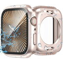 防水アップルウォッチ用 ケース対応 Apple Watch ケース Series 10 42mm iWatch前後の保護カバー アップルウォッチ防水360°全面保護ケース 高透過率 耐衝撃装 着簡単脱落 指紋防止(2)