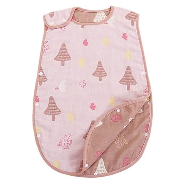 スリーパー 赤ちゃん 冬用 ベビースリーパー 寒さ対策 ベビー用スリーパー 6重ガーゼ スリーパー あか..