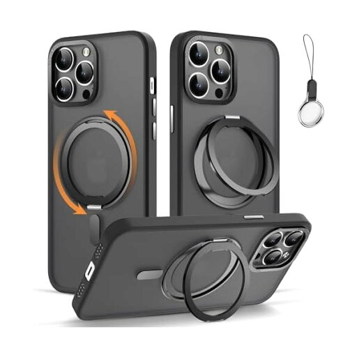 【360 Degree 回転MagSafeリング・スタンド一体】iPhone 12/12Pro 用 ケース MagSafe対応 あいほん12/12Pro用スマホケース 隠しスタンド機能 角度調整可 縦横両対応 ストラップホール付き 【ストラップ1種付 【360 Degree 回転MagSafeリング・スタンド一体】iPhone 12/12Pro 用 ケース MagSafe対応 あいほん12/12Pro用スマホケース 隠しスタンド機能 角度調整可 縦横両対応 ストラップホール付き 【ストラップ1種付
