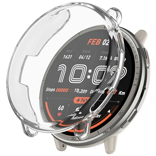 for Amazfit Active2 ケース スマートウォッチ 全面保護 フルカバー 耐衝撃 クリア 透明 TPU シリコン 耐衝撃性 落下防止 Amazfit Active 2 専用カバー (クリア) for Amazfit Active2 ケース スマートウォッチ 全面保護 フルカバー 耐衝撃 クリア 透明 TPU シリコン 耐衝撃性 落下防止 Amazfit Active 2 専用カバー (クリア)