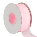 オーガンジーリボン 幅38mm 長さ45M 手芸 DIY 花束 ヘアアクセサリー ギフトラッピング ウェディングデコレーション # ライトピンク