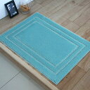 玄関マット室内/屋外 業務用/家庭用 玄関マット50cm*80cm 泥落とし 玄関マット室内 洗える バスマット 滑り止め 洗面所マット速乾性 床マット(1枚, 水色)(3)