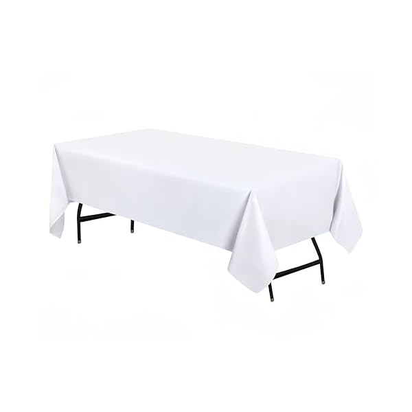 テーブルクロス 150×260cm 長机用 白 長方形 無地 汚れ防止 おしゃれ シンプル テーブルカバー 食卓 パ..