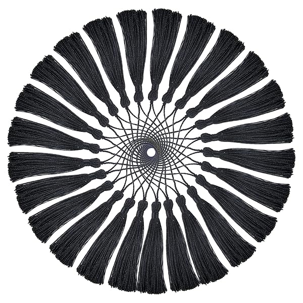 25個 シルクタッセル 装飾的ブックマークタッセル フリンジ 手作り素材 DIY用品 房飾り中国結装飾 (27色セット)