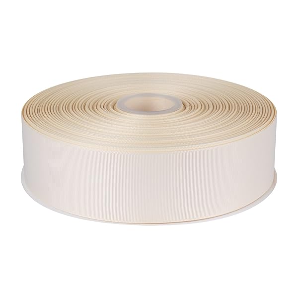 グログランリボン 横長50mm 縦長91M 花束 ギフト ラッピング #アイボリー