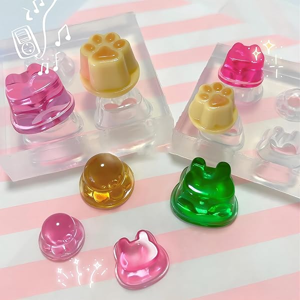 シリコーンモールド uvレジン型 【2枚セット】たち レジン プリン ミニチュアフード ミニチュアスイー..