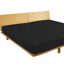 ボックスシーツ セミファミリー 220×200x30cm 綿100% ベッドシーツ 平織り マットレスカバー ベット用 防ダニ 抗菌 BOXシーツ ブラック(3)