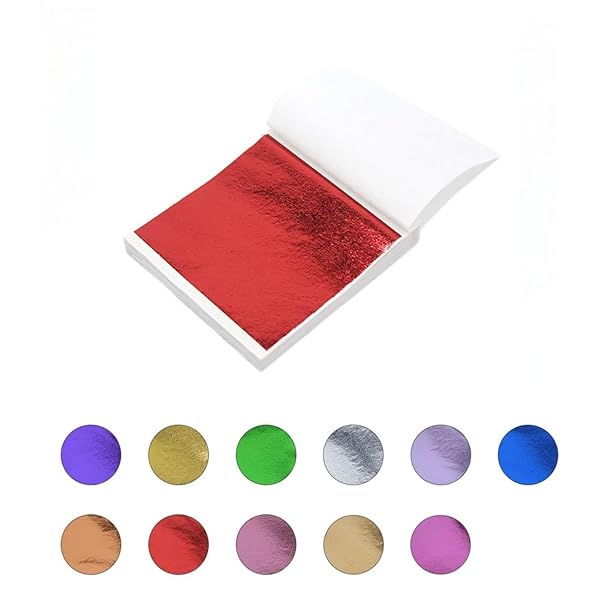 金箔 ヘア用 髪飾り 成人式 金粉 8x8.5cm 100枚 模造金箔 金箔ヘア用 銀箔 髪用 髪飾り フレーク ヘアメイク ヘアアレンジ 成人式 結婚式 卒業式 七五三 ジェルネイル セルフネイル DIYジュエリー 工芸品 レジン 美術 絵画 年賀