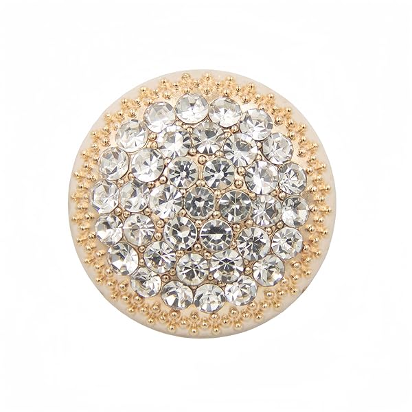 5つの円形金属ドリルボタン、衣類DIY縫製部品ウェディングドレス卸売用、豪華で古典的な装飾ボタン