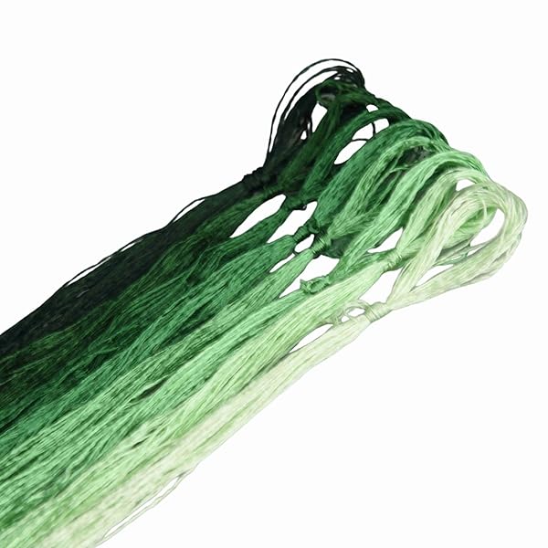 天然桑絹刺繍糸 各色22M 手染めグラデーション 手作り刺繍／アクセサリー作り／DIYクラフトに最適 (31)