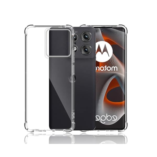 For Motorola MOTO EDGE 50 Pro/50s Pro ケース 全面 クリアカバー 耐衝撃 カメラ保護 衝撃吸収 Qi充電 耐