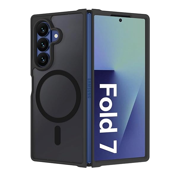 Galaxy Z Fold7 ケース zfold7 マットケース マットブラック magsafe/マグセーフ対応 スマホカバー 折