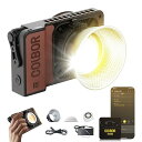 撮影用ライト, W60 COB超軽量ビデオライト 345g 静音 2700-6500K色温度定常光ライト CRI97/TLCI99 TYPE-C