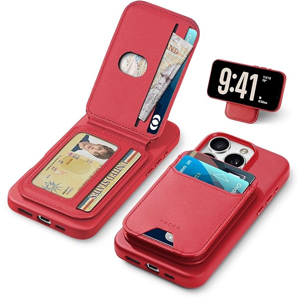 iPhone16 Pro 対応 ケース 折畳式カードケース付き iPhone 16プロ携帯カバー 背面カード収納 軽量