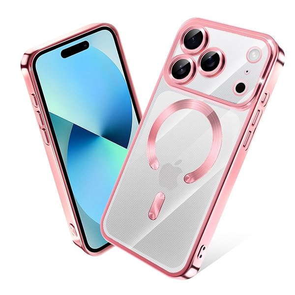 対応 iPhone 17 Pro ケース MagSafe対応 クリア メッキ加工 アイフォン17Pro スマホケース 耐衝撃 TPU