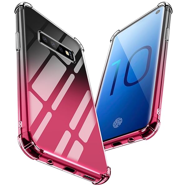 Samsung Galaxy S10 Plus 用ケース/Galaxy S10+ 用ケース グラデーション クリア 全面保護カバー SCV42..