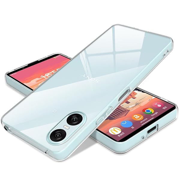ケース 用の Xperia 10 VI クリア SO-52E カバー 全透明 薄型 スリム 透明 衝撃吸收 軽量 TPU ストラ