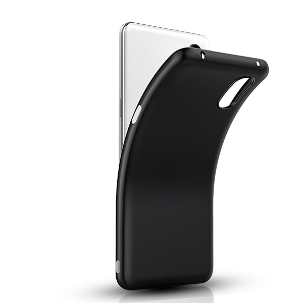 シンプルスマホ6 ケース ブラックSimple Sumaho6 A201SH用の保護ケース TPU [傷防止 軽量 柔軟 薄型