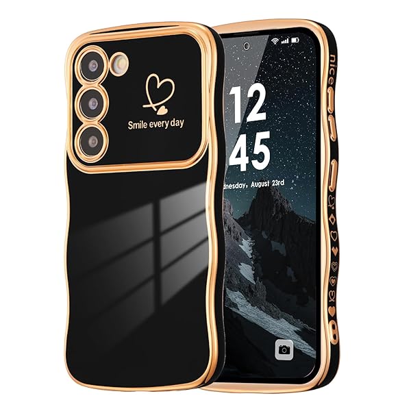 Samsung Galaxy S23 5G 用 ハートケース 人気 おしゃれ サムスン ギャラクシー S23 ウェーブ ケース