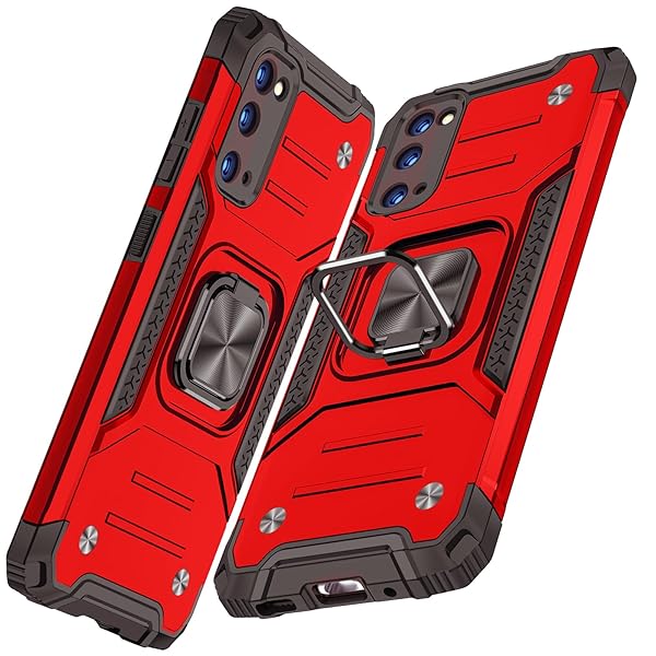 Galaxy S20 ケース リング付き 耐衝撃 PC 衝撃吸収 米軍MIL規格 車載ホルダー対応 全面保護 Galaxy S