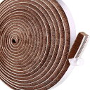 YINKE 隙間テープ すきまモヘアテープ 毛足長い 超ロングサイズ 10m×7mm×12mm 虫よけすき間テープ 網戸用 玄関 ドア用 窓用 隙間対策 (ブラウン)