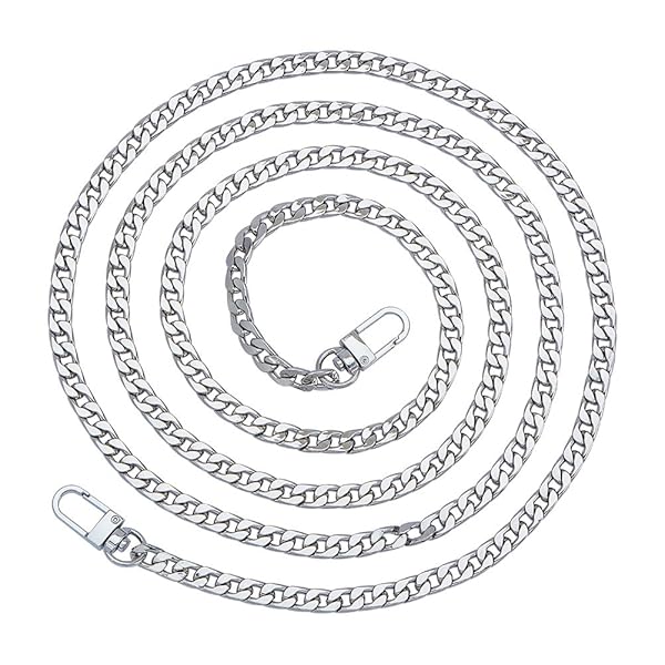 1本入り 鉄製 交換用 チェーン 120cm長さ チェーンベルト ショルダーベルト がま口 口金 持ち