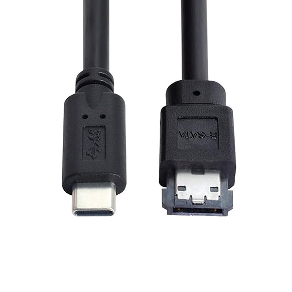 USB-C Type-C - Power Over eSATA DC5V アダプター USB3.0 - HDD/SSD/ODD eSATApコンバーター