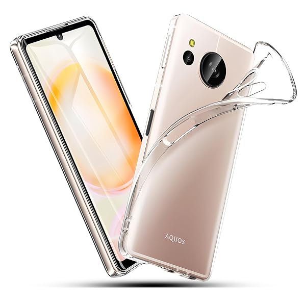 AQUOS sense8 耐衝撃 ケース sense 8 SHG11/SH-54D 用のカバー クリア ソフト シリコンケース 薄型 柔ら