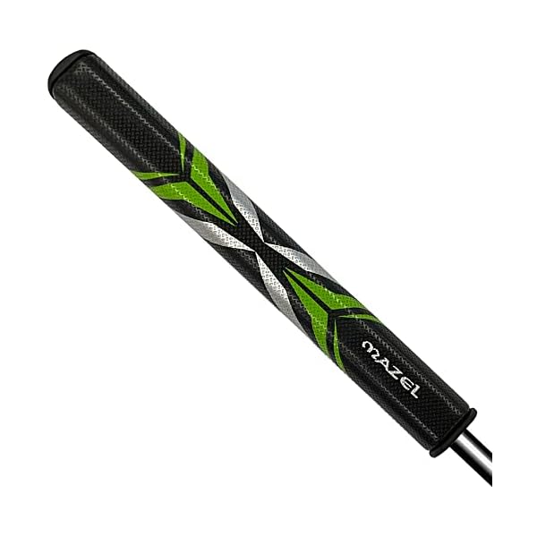 MAZEL (マゼル) ゴルフパターグリップ 滑り止め 超軽量 快適 ゴルフパター用グリップ (スタンダード(2.0), グリーン)