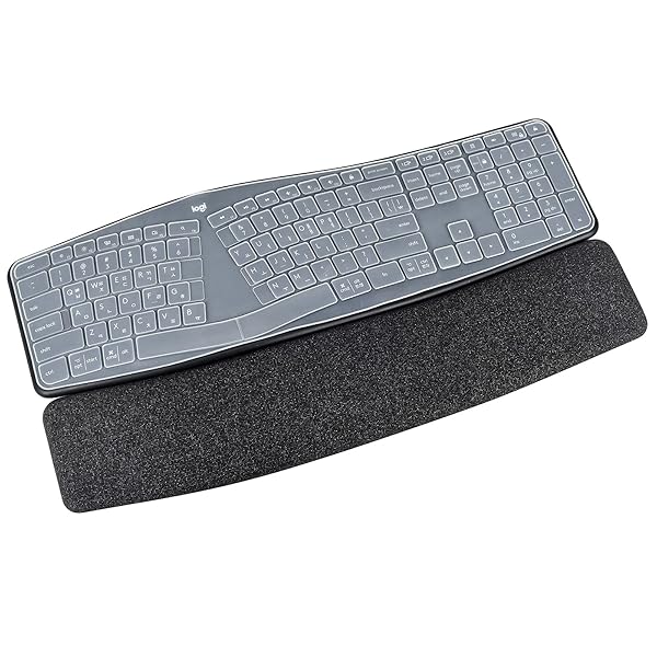 キーボードカバースキン Logitech Ergo K860 ワイヤレス人間工学キーボード対応 Logitech K860 スプリ