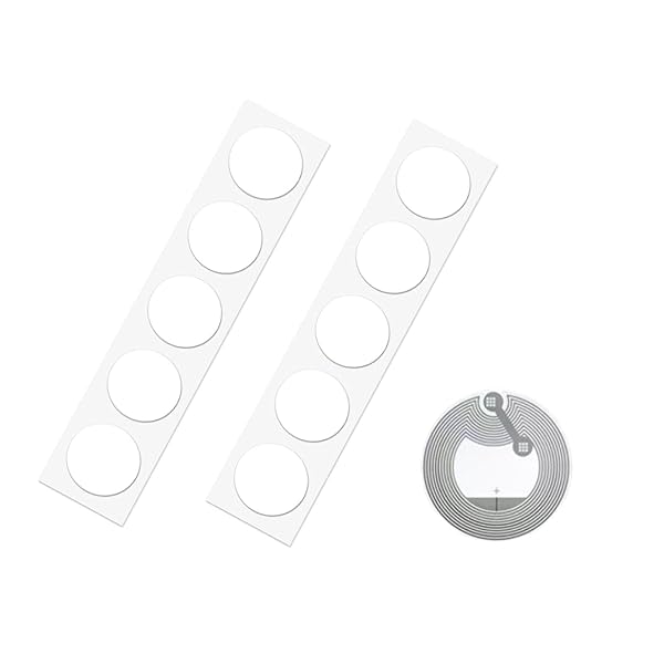 NFCタグ NTAG215 コイン型カード NFCコイン 円形 直径25mm 504バイトTagMo、i-Phone対応用 ショートカ