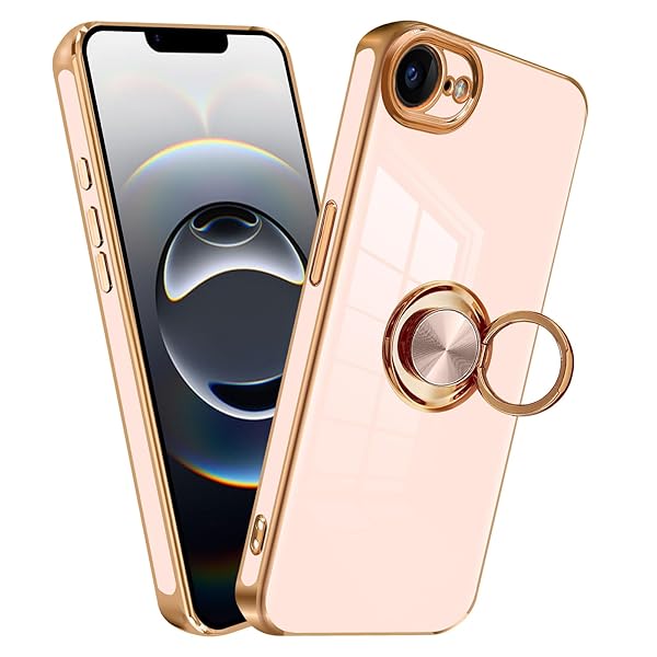 iPhone 16e ケース リング 耐衝撃 いphone16e リング付き スマホケース TPU 車載ホルダー ストラッ