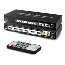 avedio links 8K HDMI 切替器4入力1出力 HDMI 2.1 4K@120Hz音声分離器hdmi スイッチャー 7.1CH/光5.1CH/3.5mmオーディオ ARC、CEC、UHD、HDCP2.2、3D、40Gbpsに対応 リモコ