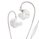 Yinyoo イヤモニ イヤホン 有線 TKZK TK01 イアフォン 小型/軽量 iPhone/Android適用通勤/通学/スポ一ツ/音楽モニター/ゲーム用 10mmダイナミック インイヤー モニター カナル型 耳掛け イアフォン Wired E