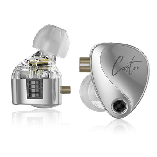 KZ Castor イヤホン KZ インイヤーモニター イヤホン 有線 デュアルダイナミックドライバー ミュージシャン シンガー用 インイヤーイヤホン 2dd チューニングスイッチ 低反発イヤーチップ(シルバーマイク付き) KZ Castor イヤホン KZ インイヤーモニター イヤホン 有線 デュアルダイナミックドライバー ミュージシャン シンガー用 インイヤーイヤホン 2dd チューニングスイッチ 低反発イヤーチップ(シルバーマイク付き)