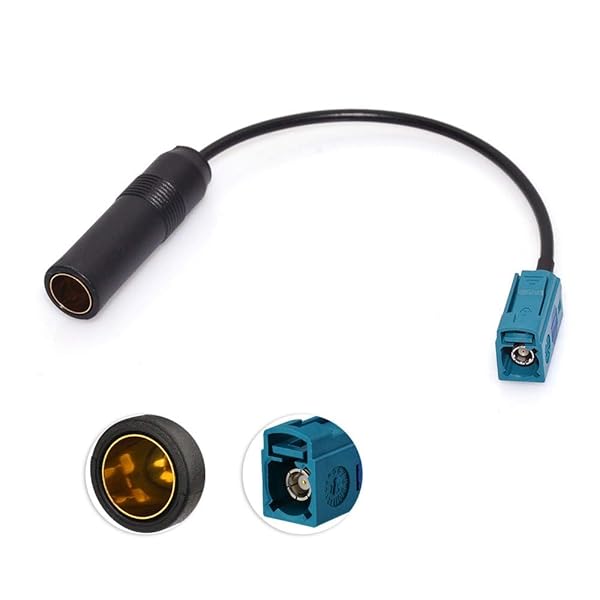 JASO to FAKRA 変換プラグ ラジオアンテナ変換ケーブル 日本車→新欧州車 ラジオアンテナ 変換